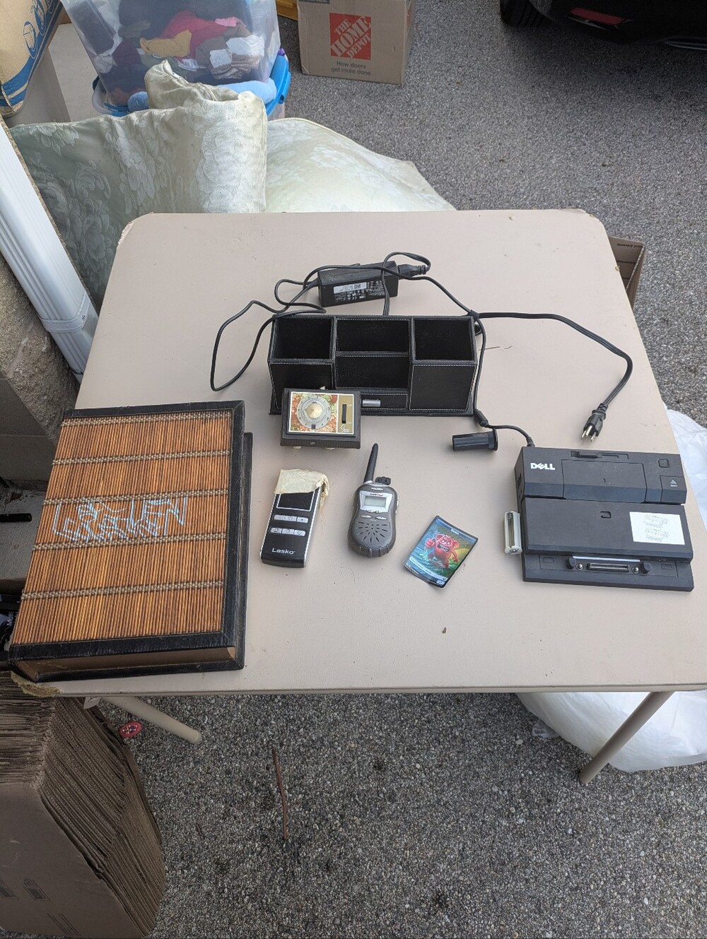 Bundle electronics & storage dell book safe walkie lot